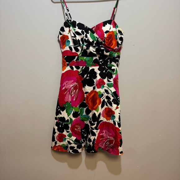 B. Smart Multicolor Floral Dress. Size 10 - Picture 1 of 14